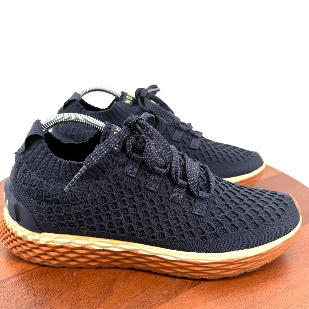 NOBULL All Day Knit Runner Navy Blue Gum Soles Training Shoes Men 9.5/Women 11